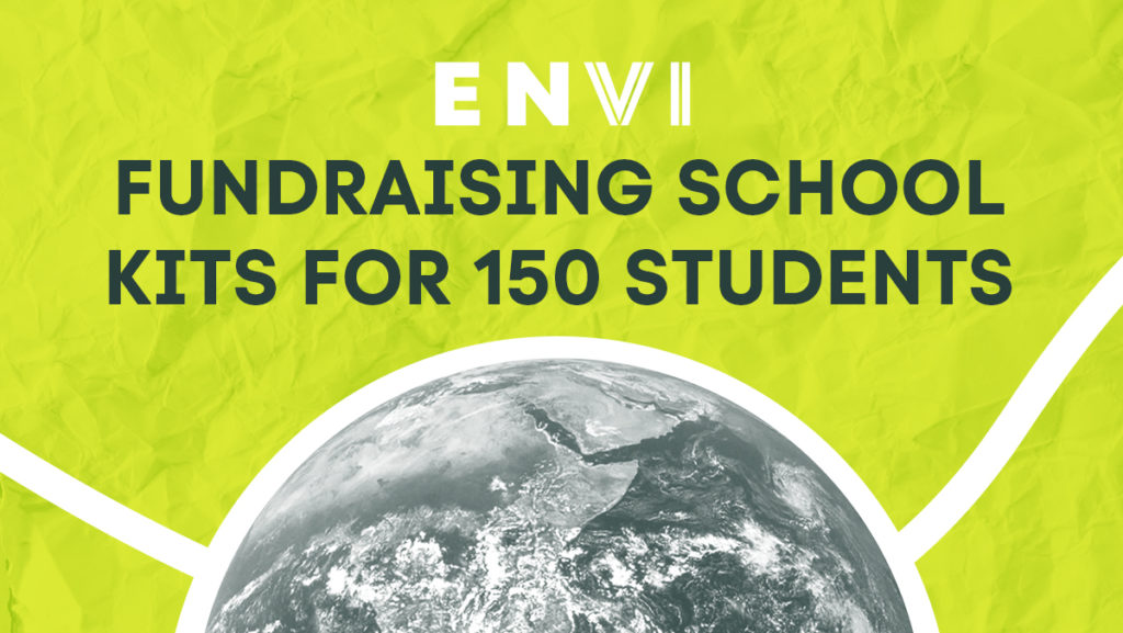 Envi fundraising school kits for 150 students with Rotaract Club