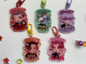 Purpurnight ATEEZ Spooky Keychains