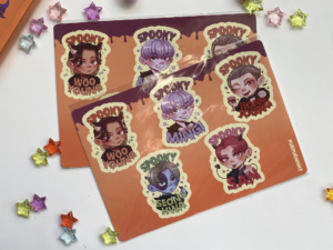 Purpurnight ATEEZ Spooky Stickers