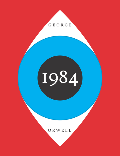 The cover of 1984 by George Orwell.