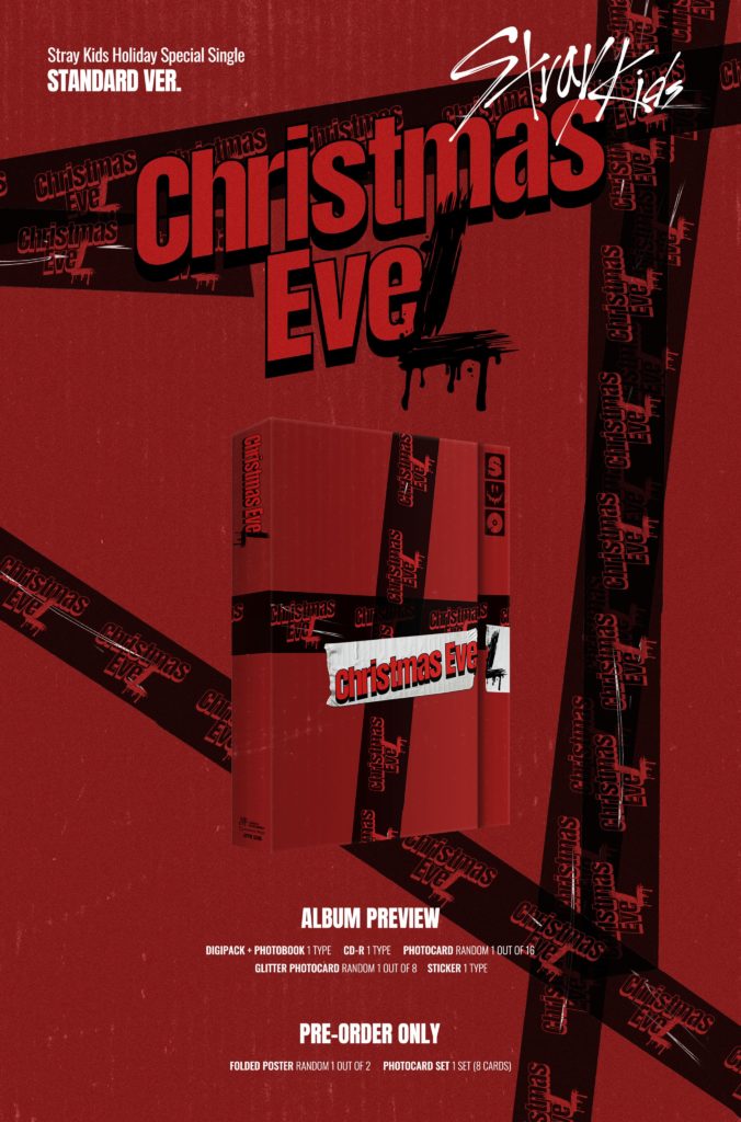 A detail poster for Stray Kids' special holiday album Christmas EveL.