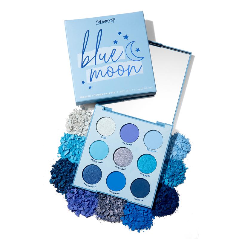 Stray Kids gift - a light blue eyeshadow palette called Blue Moon from Colourpop