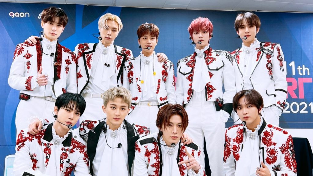NCT 127 after their performance on Gaon Chart Music Awards 2022.