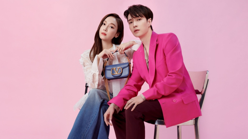 Lay and Jessica with Valentino's Mini Loco Bag