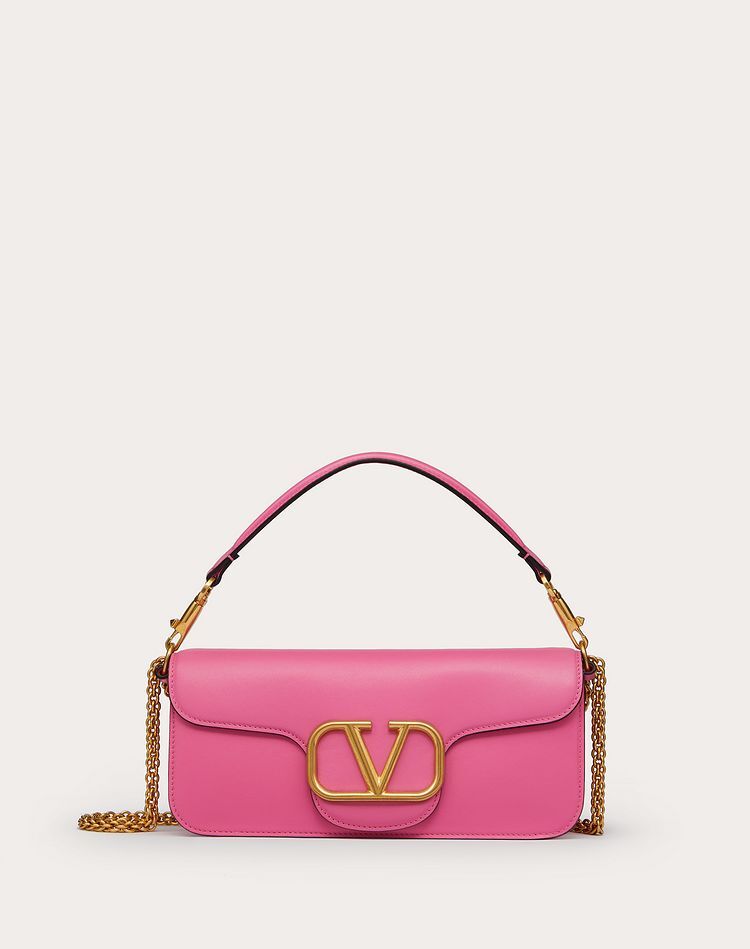 Loco Calfskin Shoulder Bag Pink