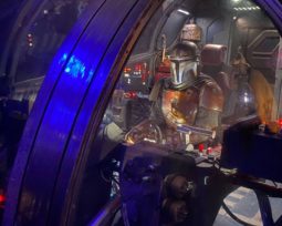 The Mandalorian and Grogu in a ship from the newest The Mandalorian third season teaser. The teaser was shown in the Mando+ Panel.