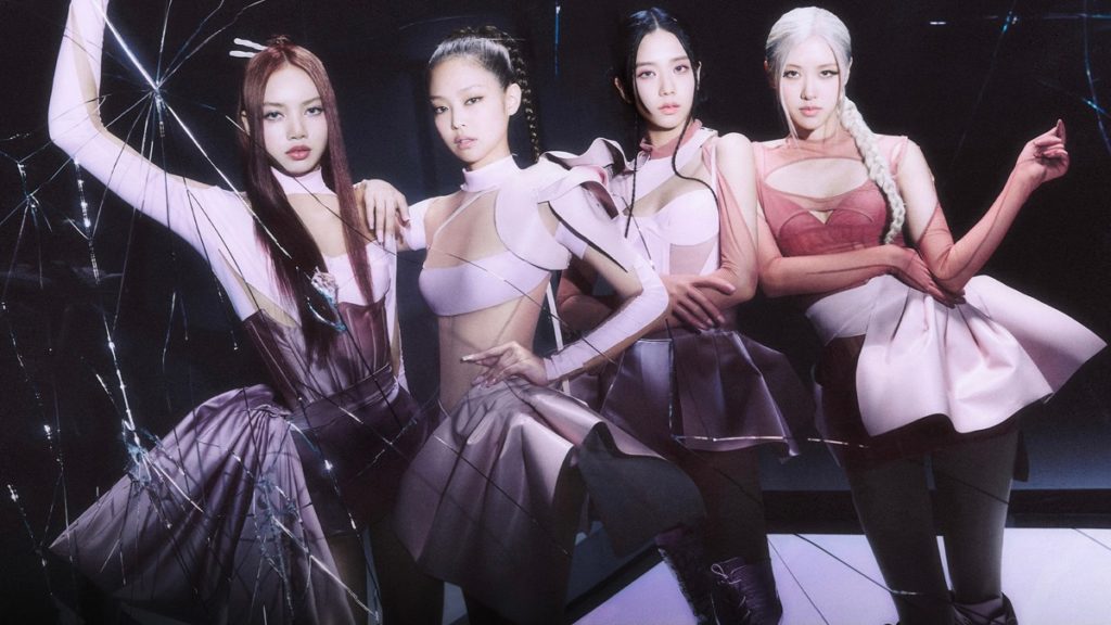 BLACKPINK group photo for “Pink Venom.”