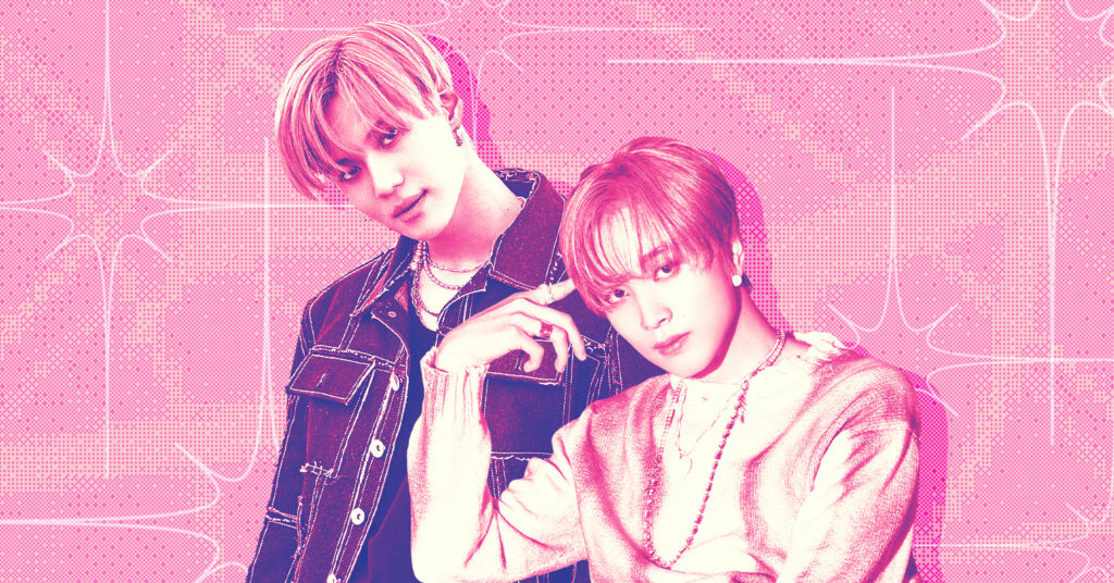 K-pop idols who have met their idols. Pictured: Taemin from SHINee and Haechan from NCT.