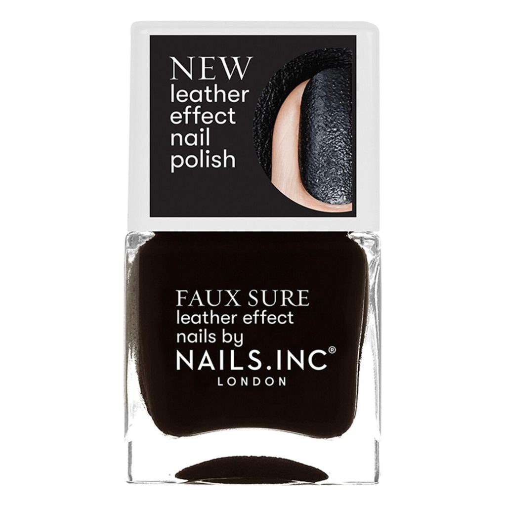 Black manicures, NAILS INC. nail polish