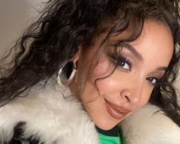 A close-up selfie of Tinashe.