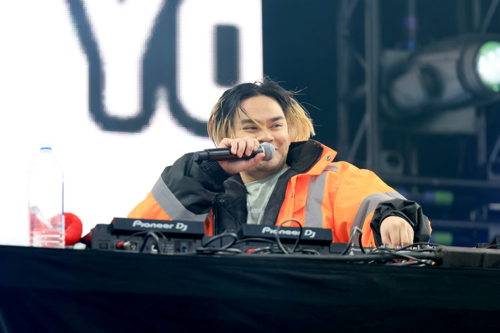 Shawn Wasabi at the LA3C Stage during the LA3C festival held at Los Angeles State Historic Park on December 10, 2022 in Los Angeles, California.