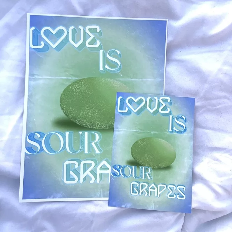 HK Creates: Sour Grapes Print