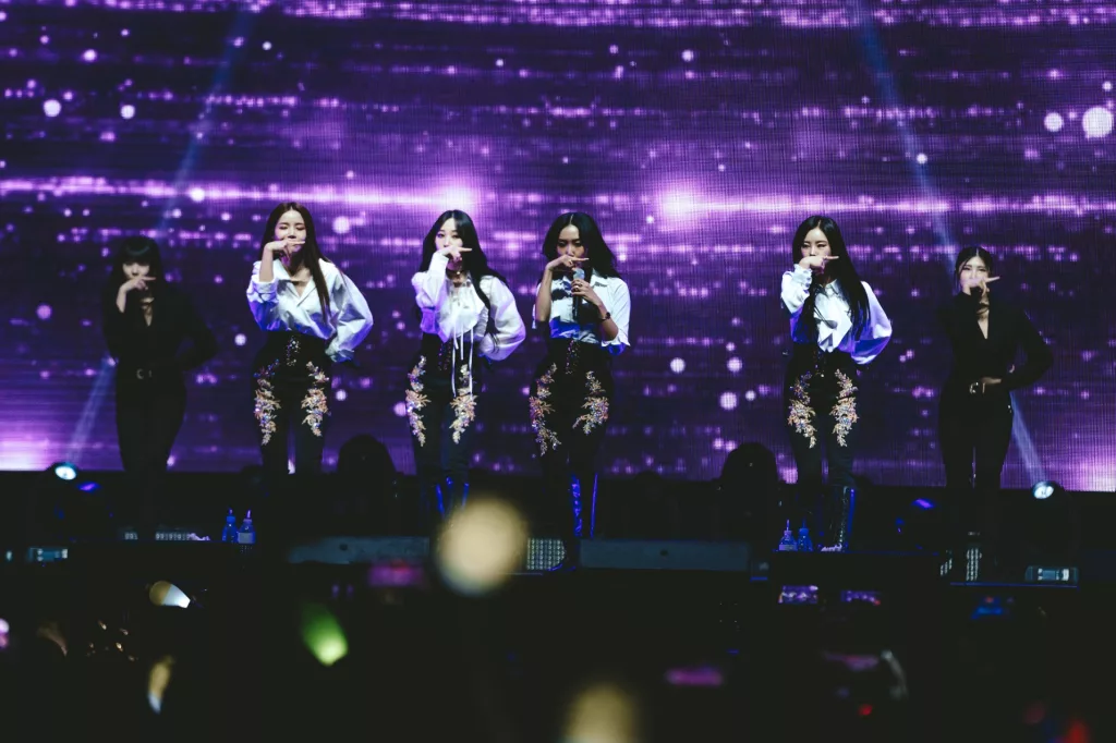 MAMAMOO performing at MyCon concert in New York