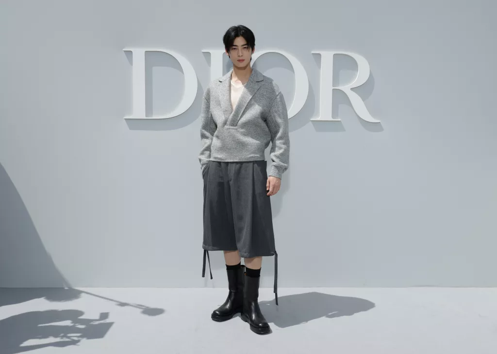 Cha Eun-woo Brings Sheer Power to Dior's Spring Summer 2024
