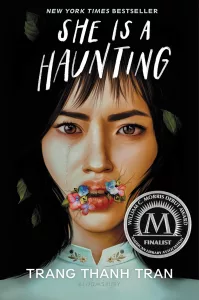 AAPI Holiday Books: Cover of She Is a Haunting by Trang Thanh Tran.