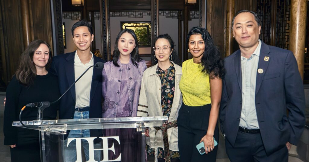Members of the AAJA board and The Met staff posing.