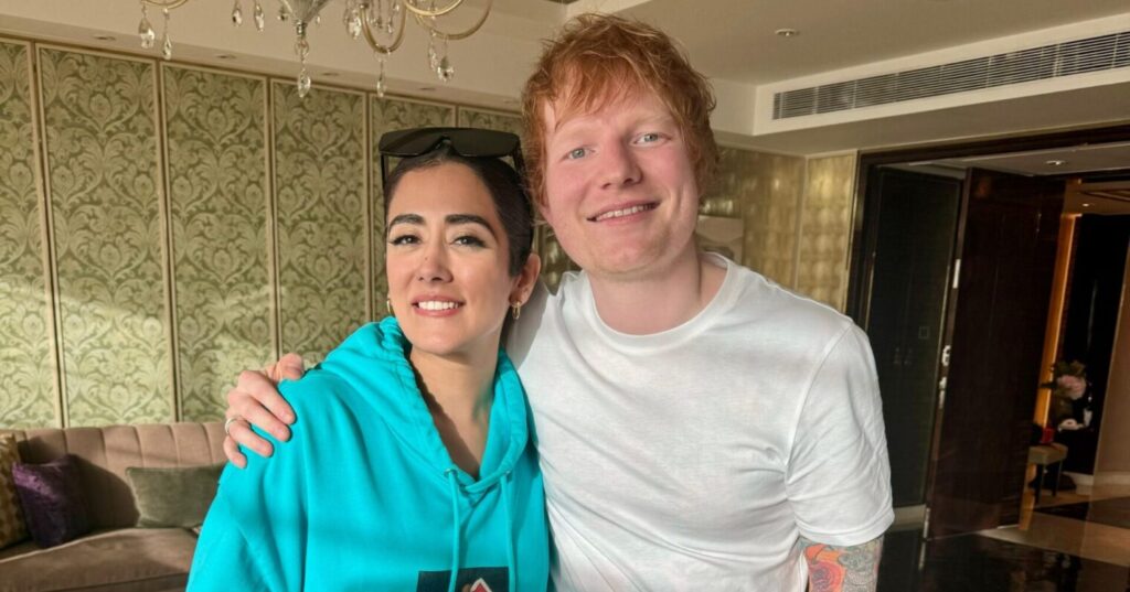 Jonida Gandhi and Ed Sheeran