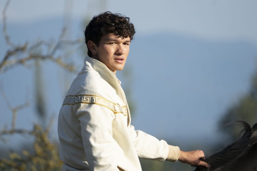 Charlie Bushnell as Luke Castellan in the Percy Jackson and the Olympians series on Disney+.